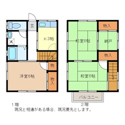 アップルハイツIIの物件間取画像